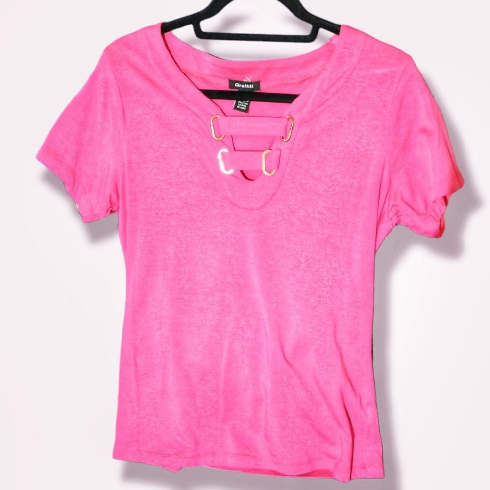 Fuschia Pink Top by Graffit